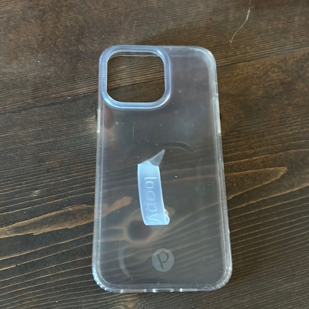 I phone 14 pro max clear loopy case